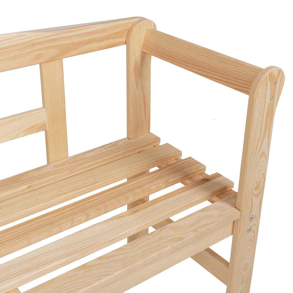 Banco de exterior con almacenamiento Natural 119 x 44 x 76 cm