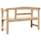 Banco de exterior con almacenamiento Natural 119 x 44 x 76 cm
