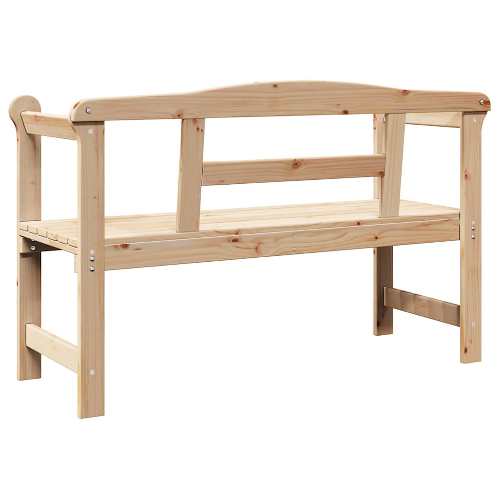 Banco de exterior con almacenamiento Natural 119 x 44 x 76 cm