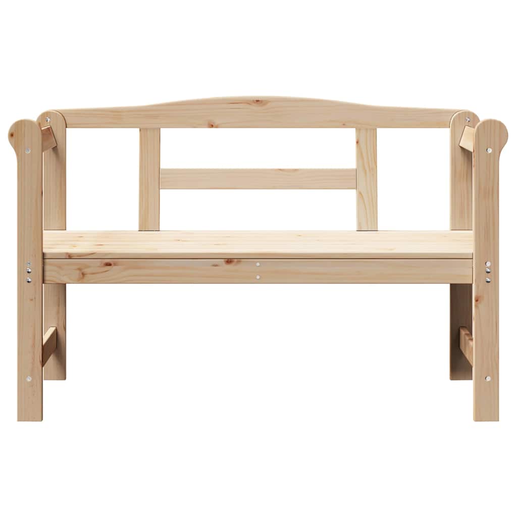 Banco de exterior con almacenamiento Natural 119 x 44 x 76 cm