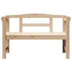 Banco de exterior con almacenamiento Natural 119 x 44 x 76 cm