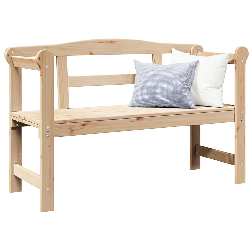 Banco de exterior con almacenamiento Natural 119 x 44 x 76 cm