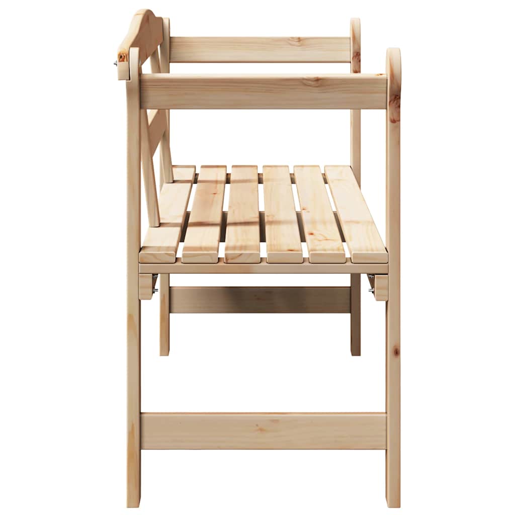 Banco de exterior con almacenamiento Natural 119 x 44 x 76 cm