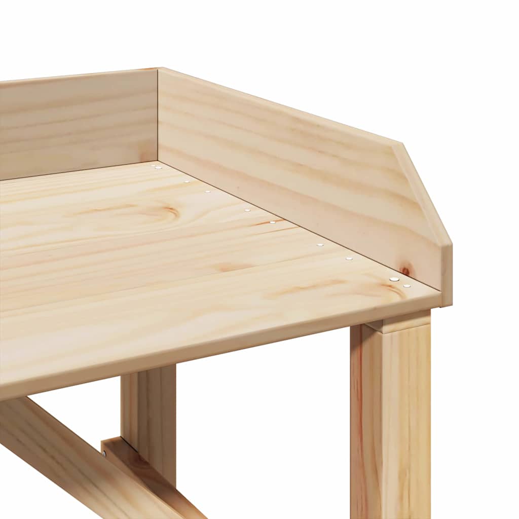Mesa de trasplante con estante Natural 75 x 40 x 90 cm