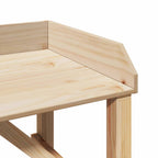Mesa de trasplante con estante Natural 75 x 40 x 90 cm