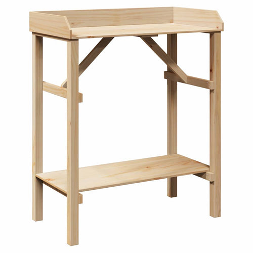 Transplant Table with Natural Shelf 75 x 40 x 90 cm
