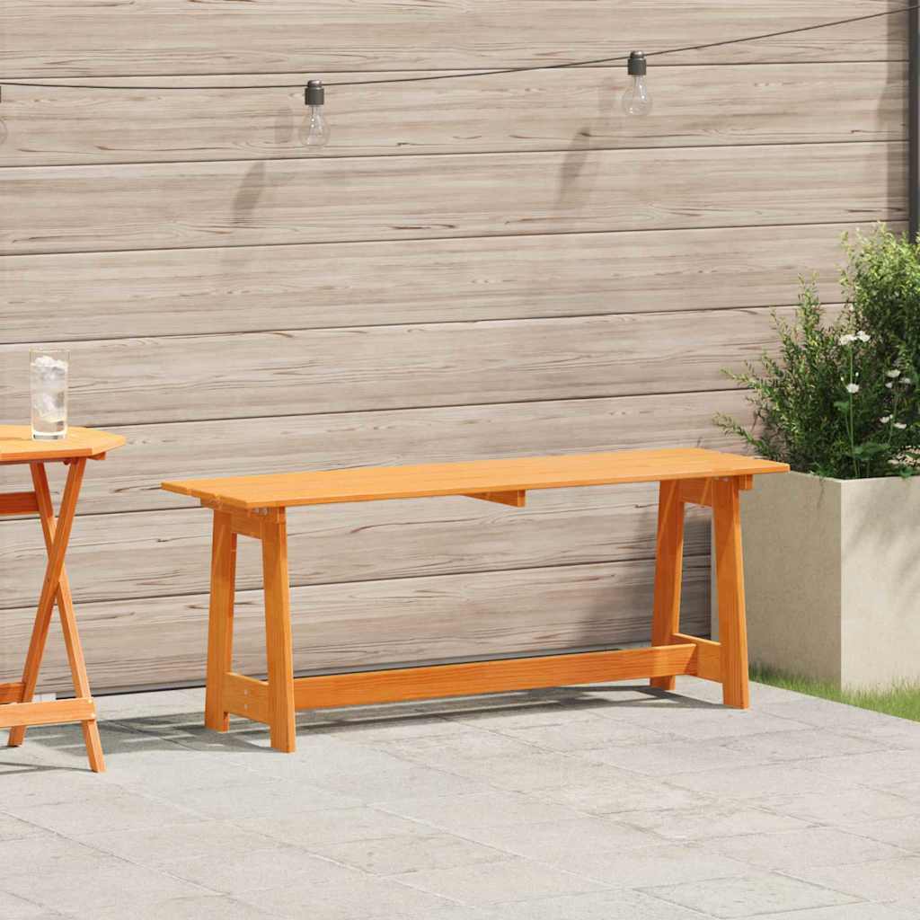 Banco de exterior Marrón 119 x 37 x 47 cm Madera de pino macizo