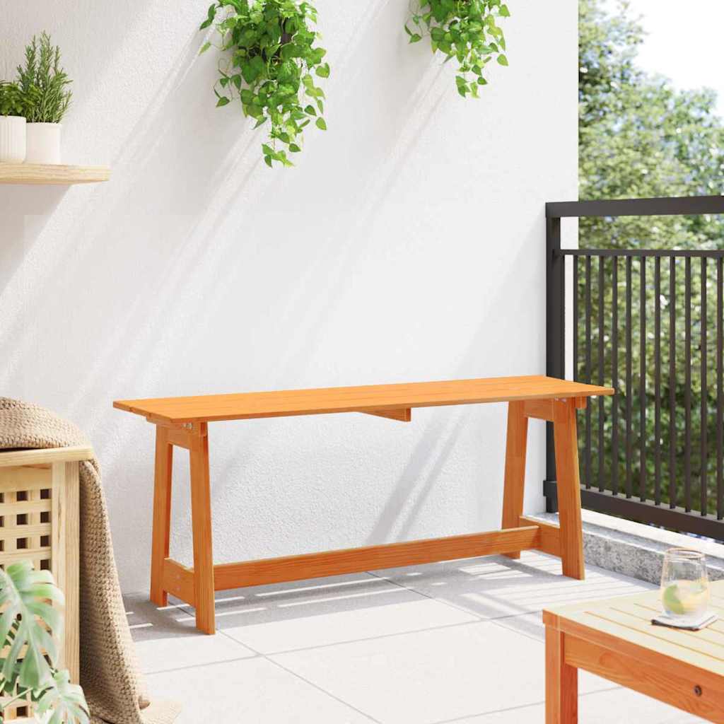 Banco de exterior Marrón 119 x 37 x 47 cm Madera de pino macizo