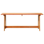 Banco de exterior Marrón 119 x 37 x 47 cm Madera de pino macizo