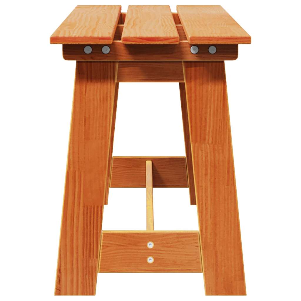 Banco de exterior Marrón 119 x 37 x 47 cm Madera de pino macizo
