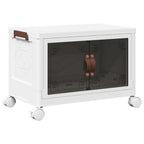 Stackable storage box with wheels 28 l 48.5x29.5x33 cm