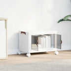 Stackable storage box with wheels 28 l 48.5x29.5x33 cm