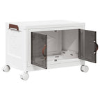 Stackable storage box with wheels 28 l 48.5x29.5x33 cm