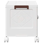 Stackable storage box with wheels 28 l 48.5x29.5x33 cm