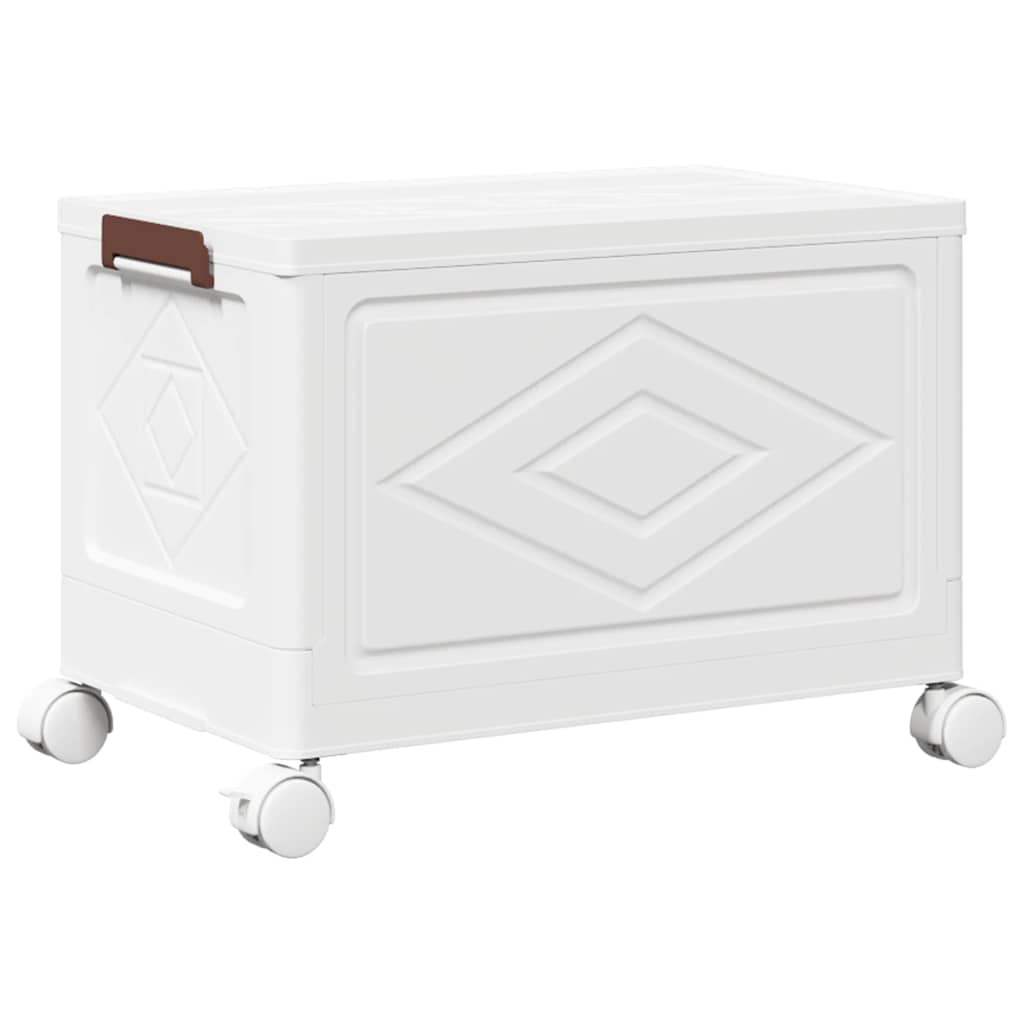Stackable storage box with wheels 28 l 48.5x29.5x33 cm