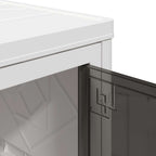Stackable storage box with wheels 28 l 48.5x29.5x33 cm