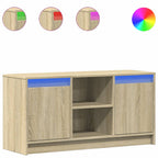 Mueble de TV LED madera de ingeniería roble Sonoma 100x34x50 cm