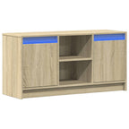 Mueble de TV LED madera de ingeniería roble Sonoma 100x34x50 cm