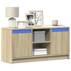 Mueble de TV LED madera de ingeniería roble Sonoma 100x34x50 cm