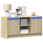 Mueble de TV LED madera de ingeniería roble Sonoma 100x34x50 cm