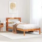 Cama sin colchón madera maciza de pino blanca 180x200 cm