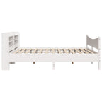 Estructura cama cabecero madera maciza pino blanco 180x200 cm