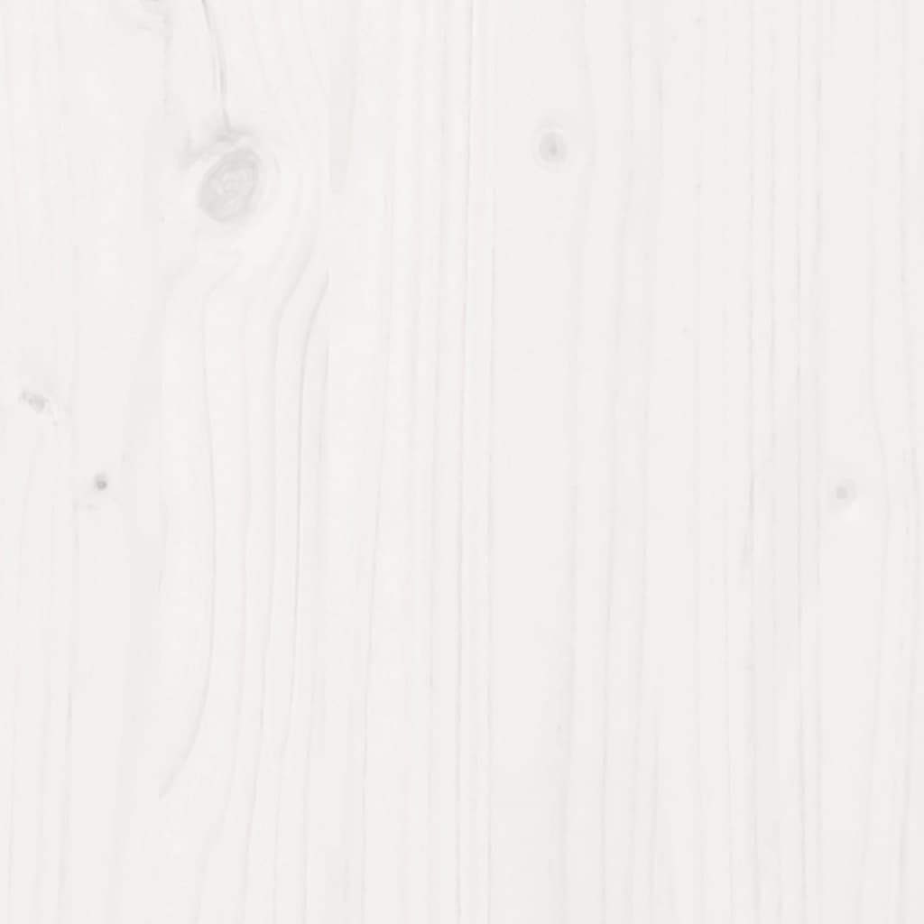 Estructura cama cabecero madera maciza pino blanco 180x200 cm