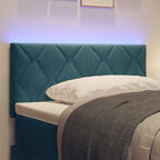 Cabecero LED Azul Oscuro 100 cm Terciopelo