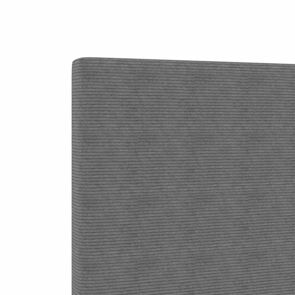 Cabecero LED con tiras LED Gris Claro 100 cm Tela de Pana