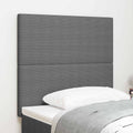 Cabecero LED con tiras LED Gris Claro 100 cm Tela de Pana