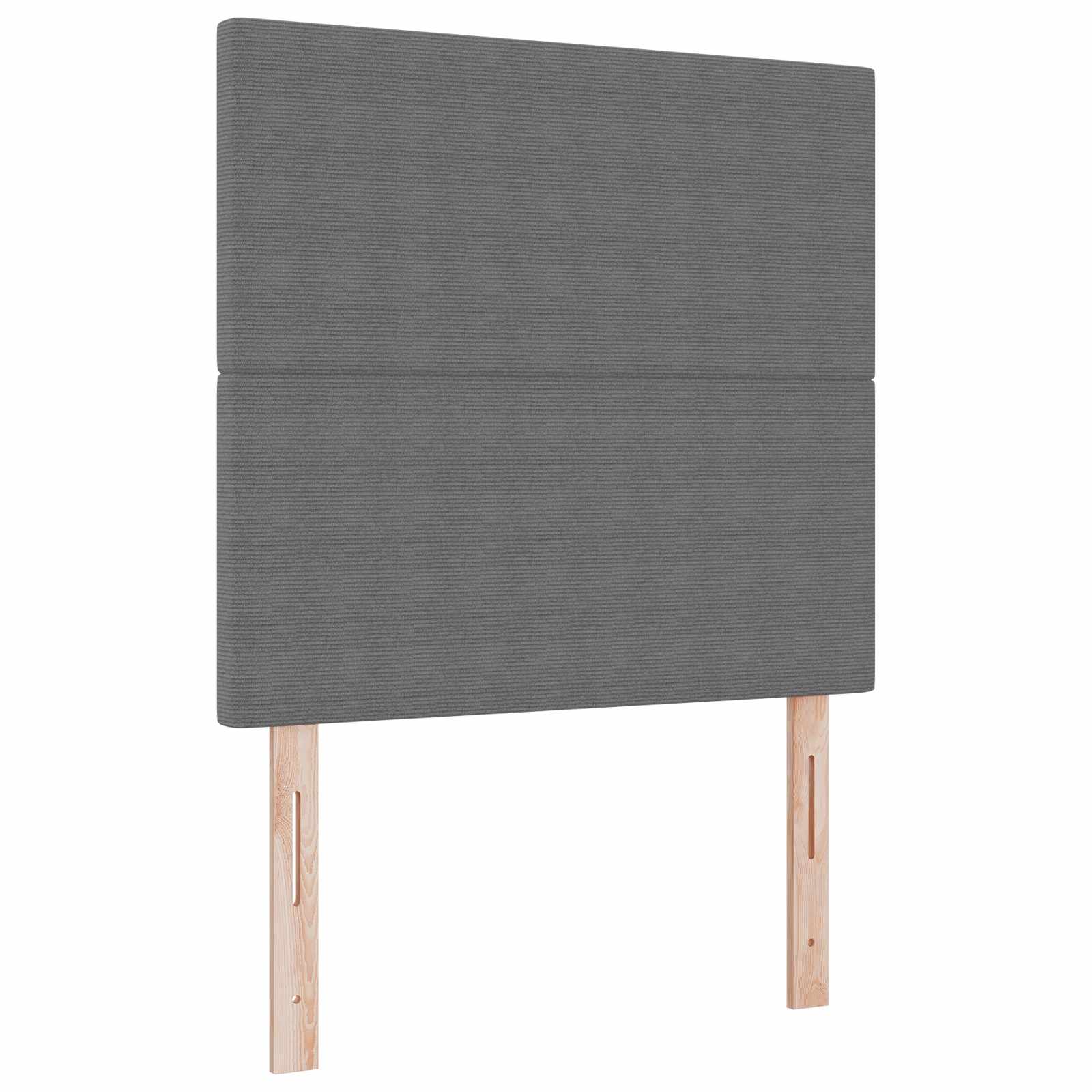 Cabecero LED con tiras LED Gris Claro 100 cm Tela de Pana