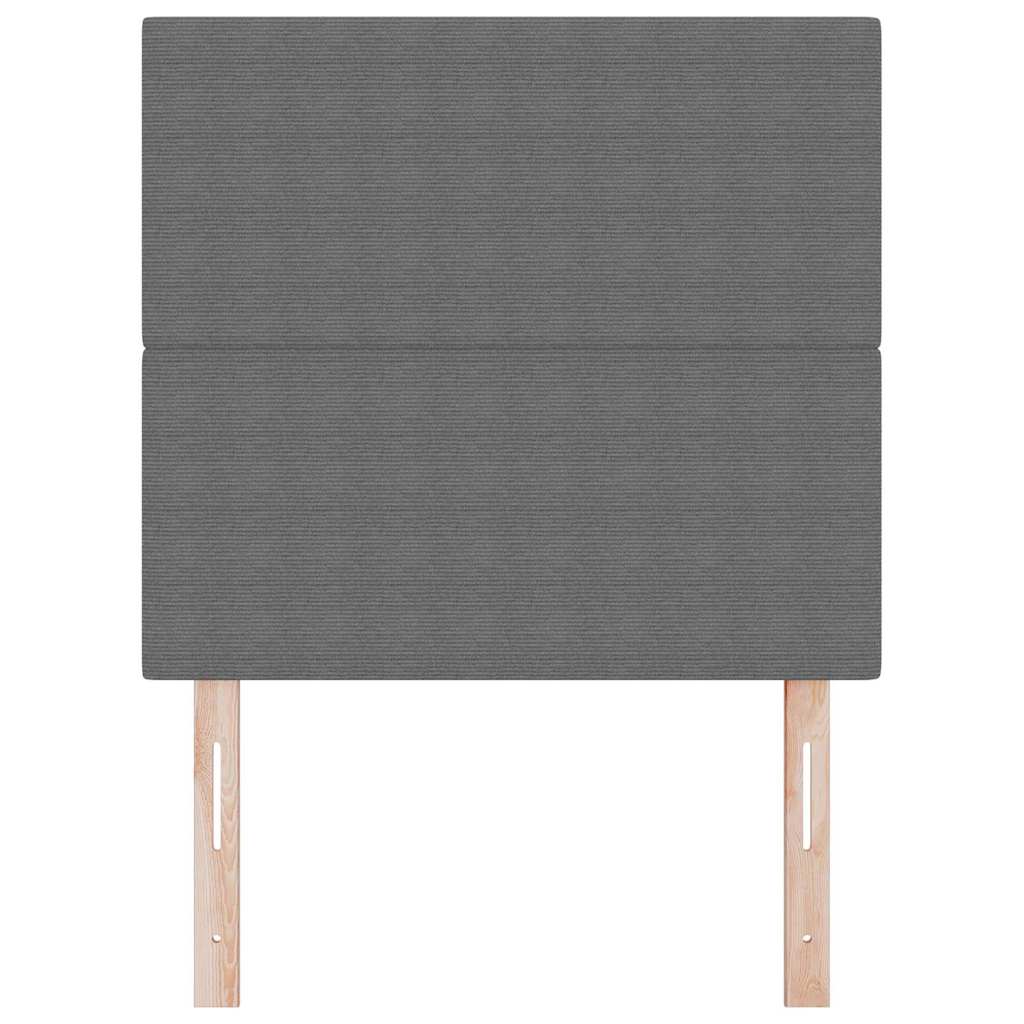 Cabecero LED con tiras LED Gris Claro 100 cm Tela de Pana