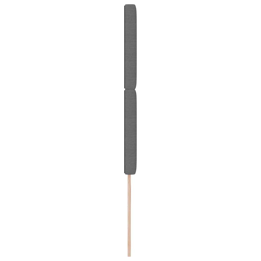Cabecero LED con tiras LED Gris Claro 100 cm Tela de Pana