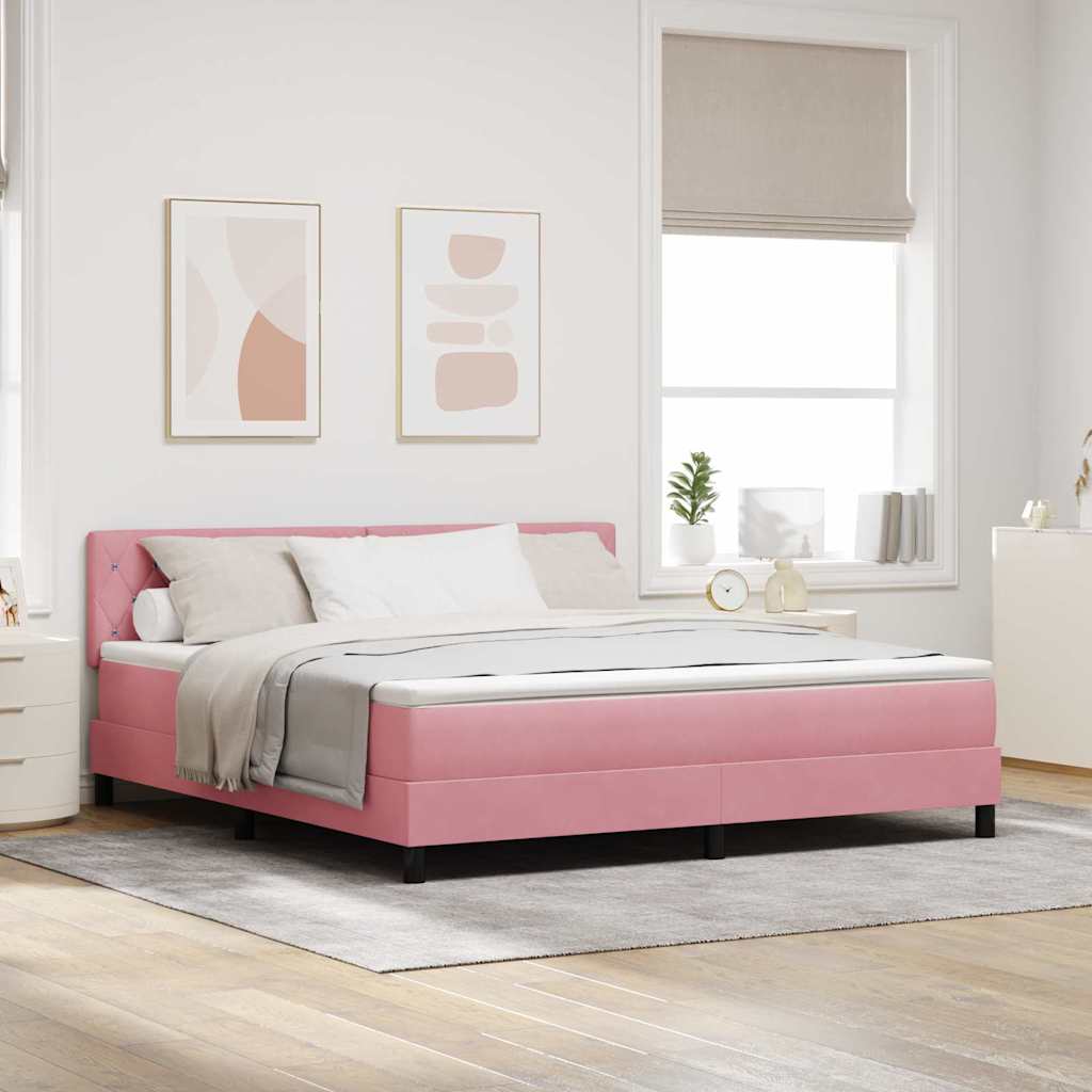 Dark Blue Box Spring Bed 100 x 200 cm Velvet
