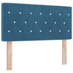 Cama tipo Box Spring Azul oscuro 100 x 200 cm Terciopelo