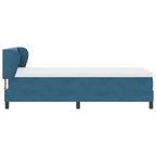 Cama tipo Box Spring Azul oscuro 100 x 200 cm Terciopelo