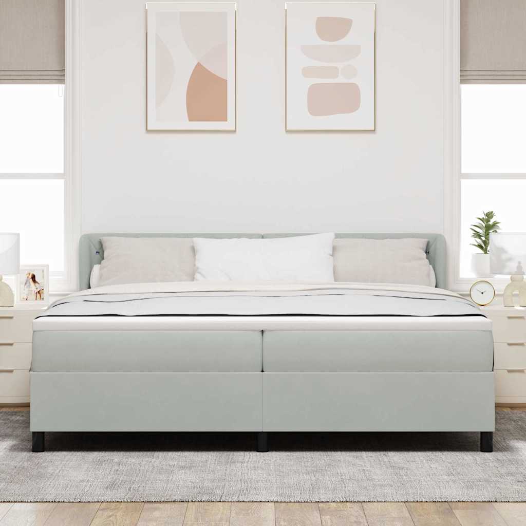 Cama tipo Box Spring Azul oscuro 100 x 200 cm Terciopelo