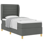 Cama con Somier y Colchón Gris Oscuro 90x190 cm de Tela tela