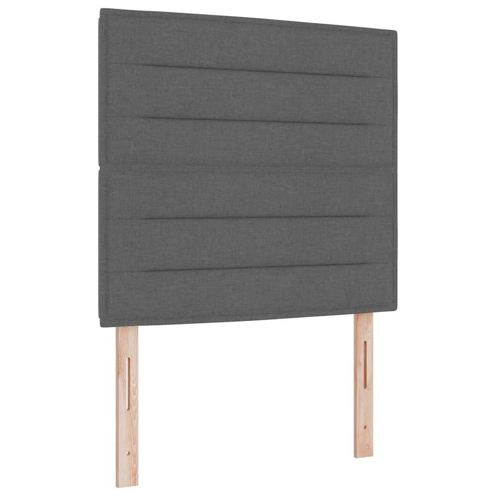 Cama con Somier y Colchón Gris Oscuro 90x190 cm de Tela tela