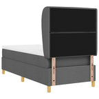 Cama con Somier y Colchón Gris Oscuro 90x190 cm de Tela tela