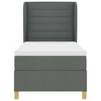 Cama con Somier y Colchón Gris Oscuro 90x190 cm de Tela tela