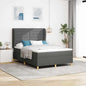 Cama com Base e Colchão Cinzento Escuro 90x190 cm de Tecido
