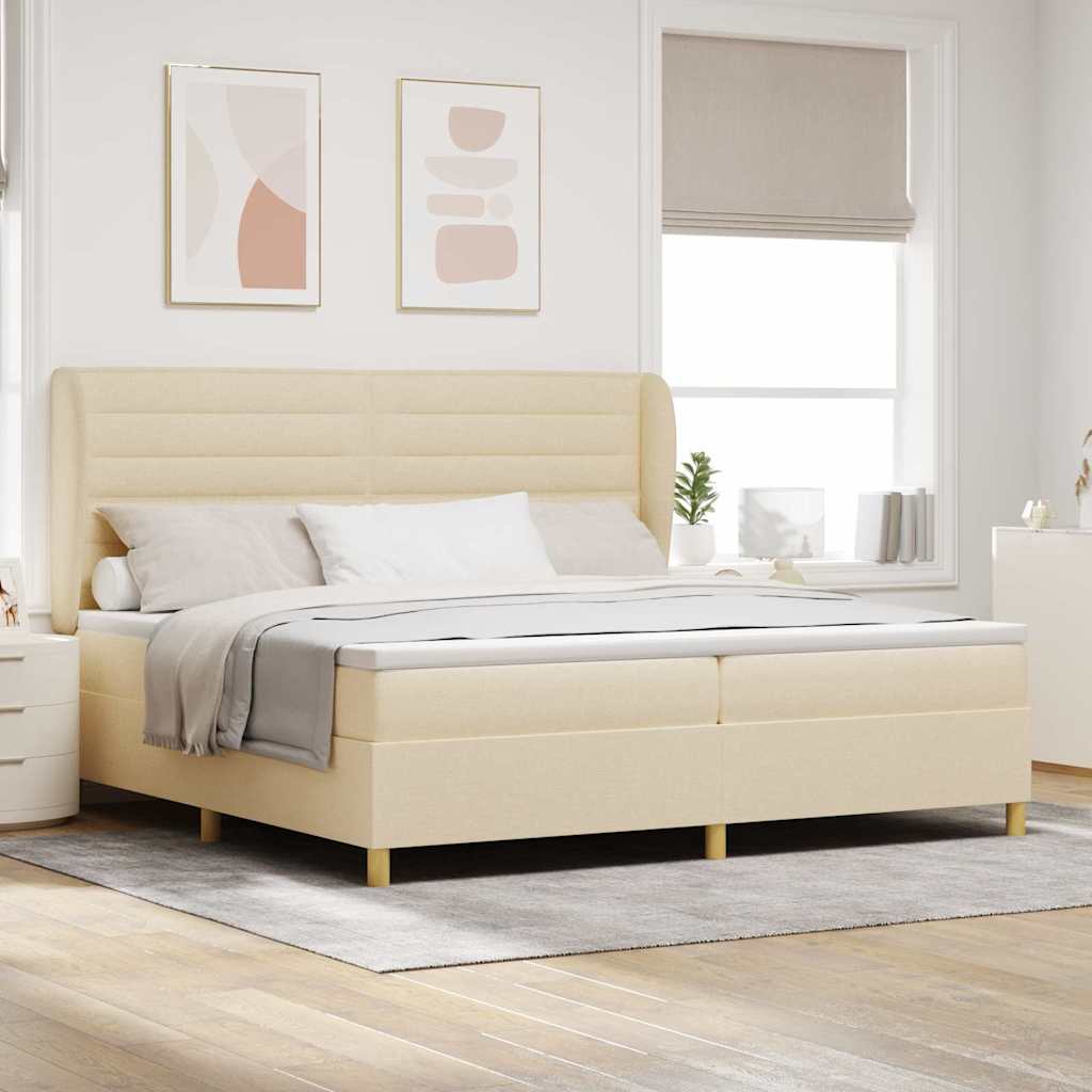 Cama com Base e Colchão Cinzento Escuro 90x190 cm de Tecido