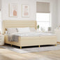 Cama com Base e Colchão Cinzento Escuro 90x190 cm de Tecido