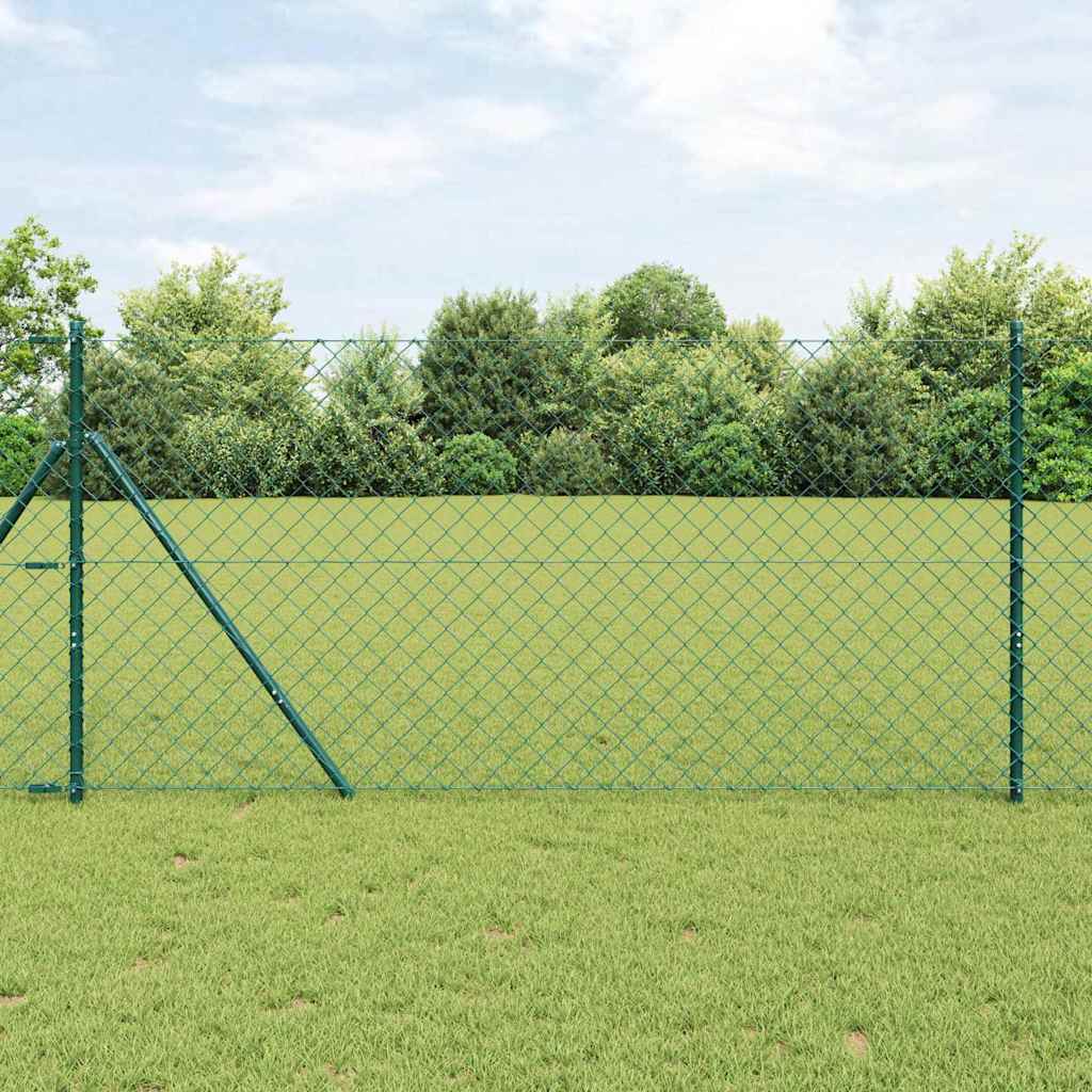 Poste de Valla Gris 10 x 0,4 m (malla de 40 x 40 mm)