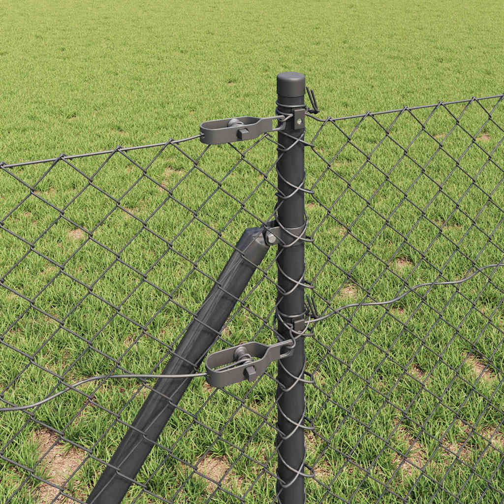 Poste de Valla Gris 10 x 0,4 m (malla de 40 x 40 mm)