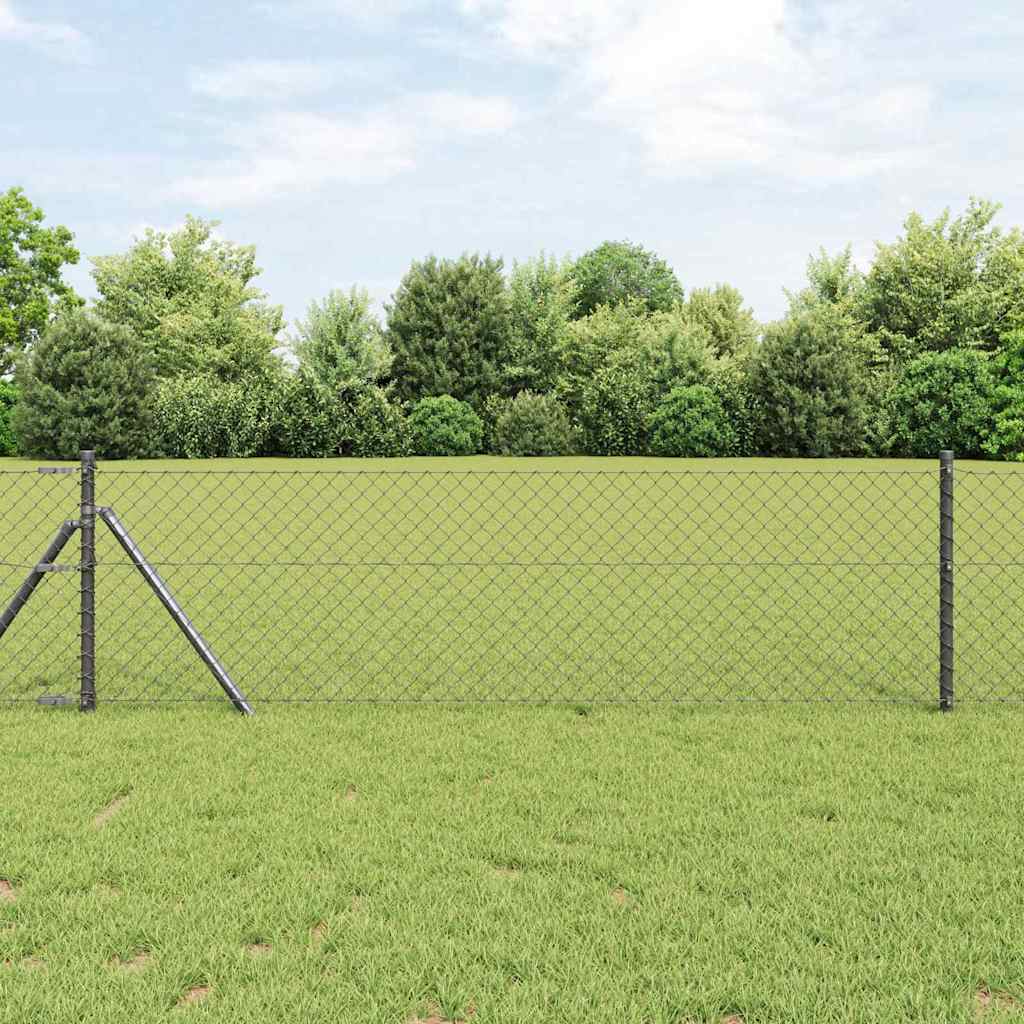 Poste de Valla Gris 10 x 0,4 m (malla de 40 x 40 mm)