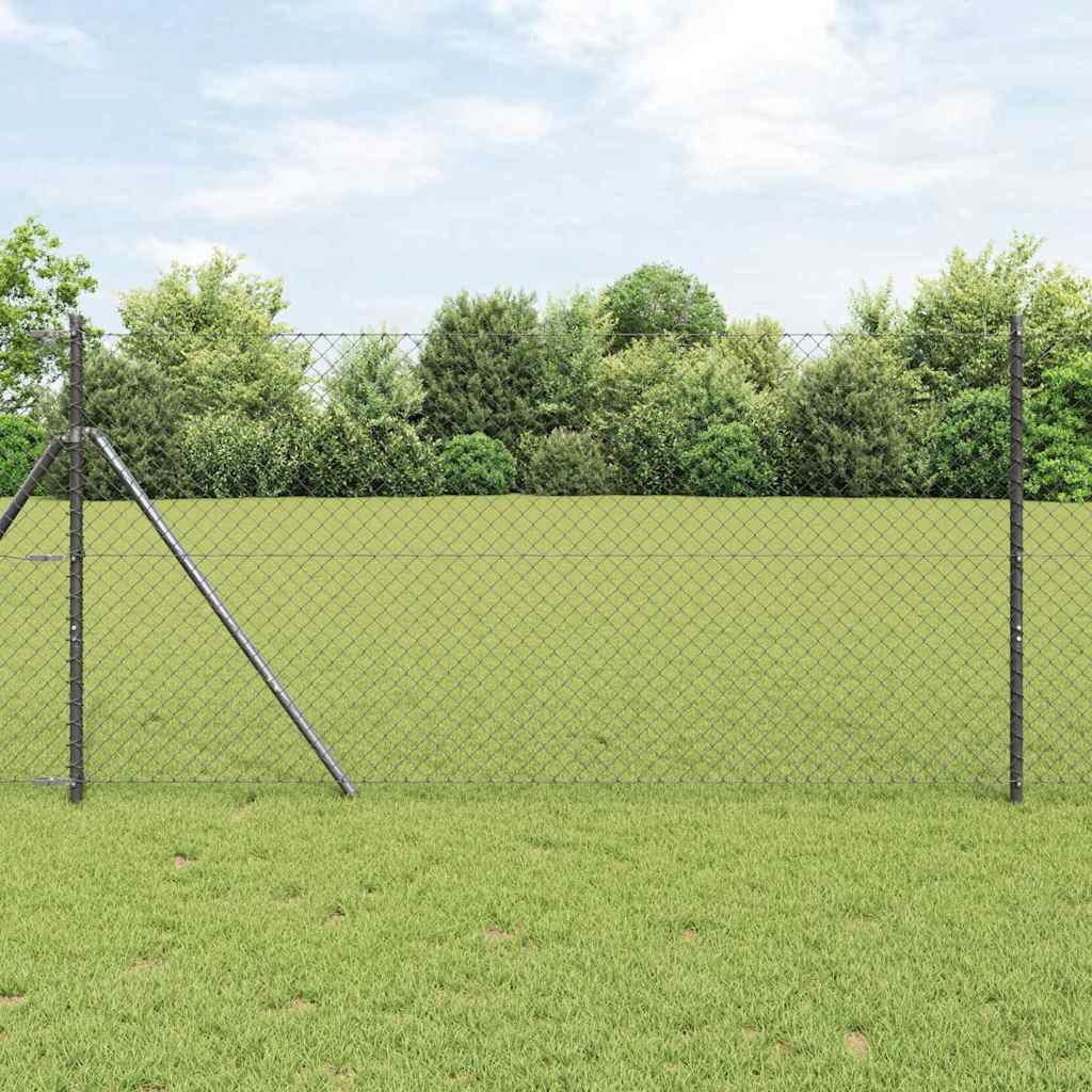 Poste de Valla Gris 10 x 0,4 m (malla de 40 x 40 mm)