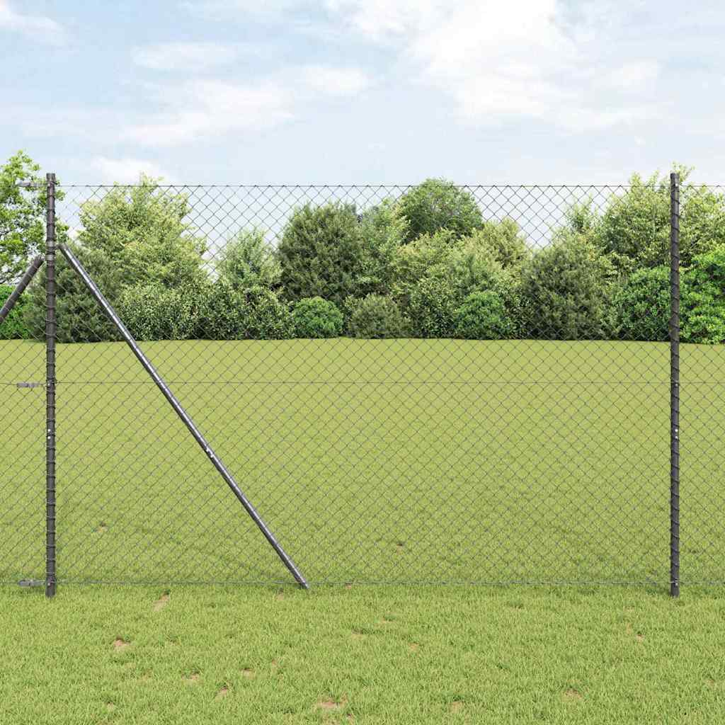 Poste de Valla Gris 10 x 0,4 m (malla de 40 x 40 mm)