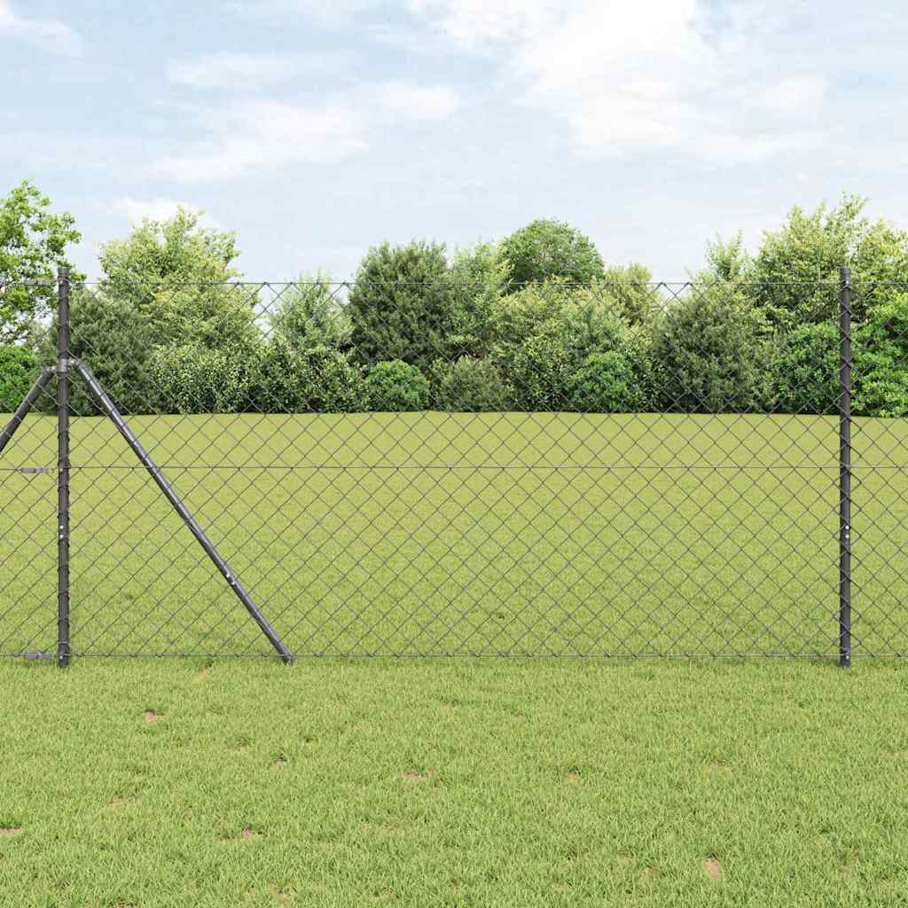 Poste de Valla Gris 10 x 0,4 m (malla de 40 x 40 mm)